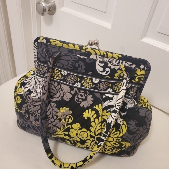 EC Vera Bradley Elouise Retired Baroque Kisslock Close Shoulder Bag, Colorful - Picture 6 of 9